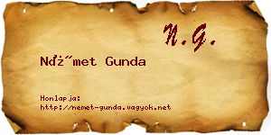 Német Gunda névjegykártya